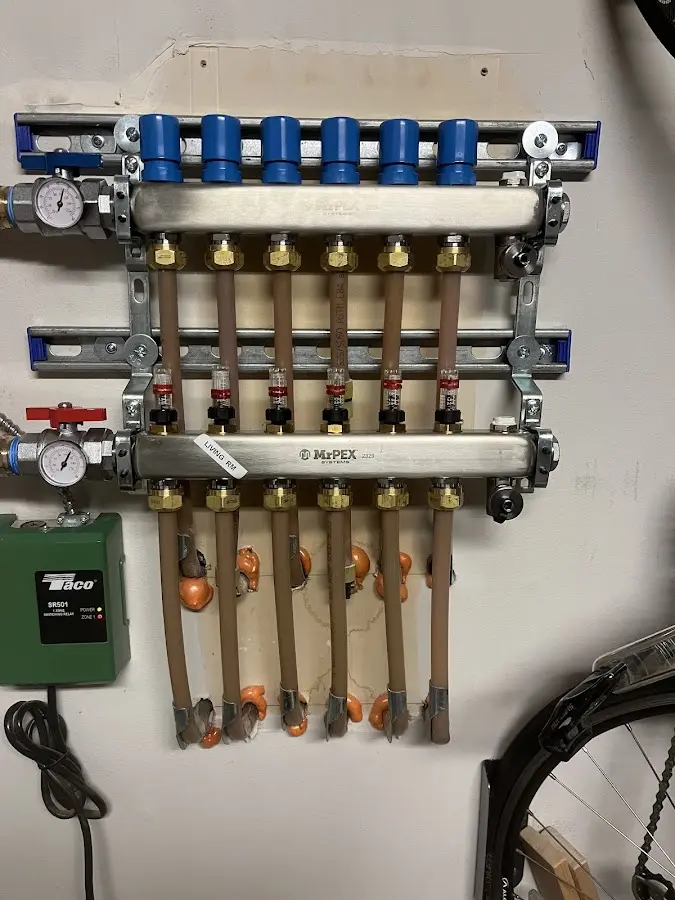 Plumber performing Gas Leak Detection at a residential property in Greenwood